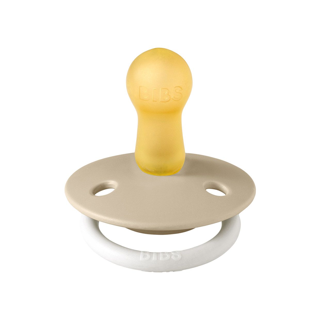 Соска пустушка BIBS Pacifier Colour Latex (кругла) – Vanilla