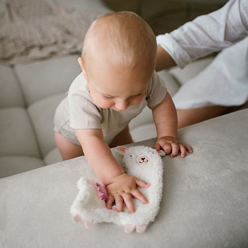 Іграшка обіймашка Baby ono Лама блакитна
