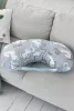 Подушка для годування біло-жовта з коронами