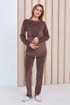 Пижама HYGGE для вагітних та годуючих шоколад
