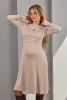 Кремова тепла сукня для вагітних та годуючих Annie