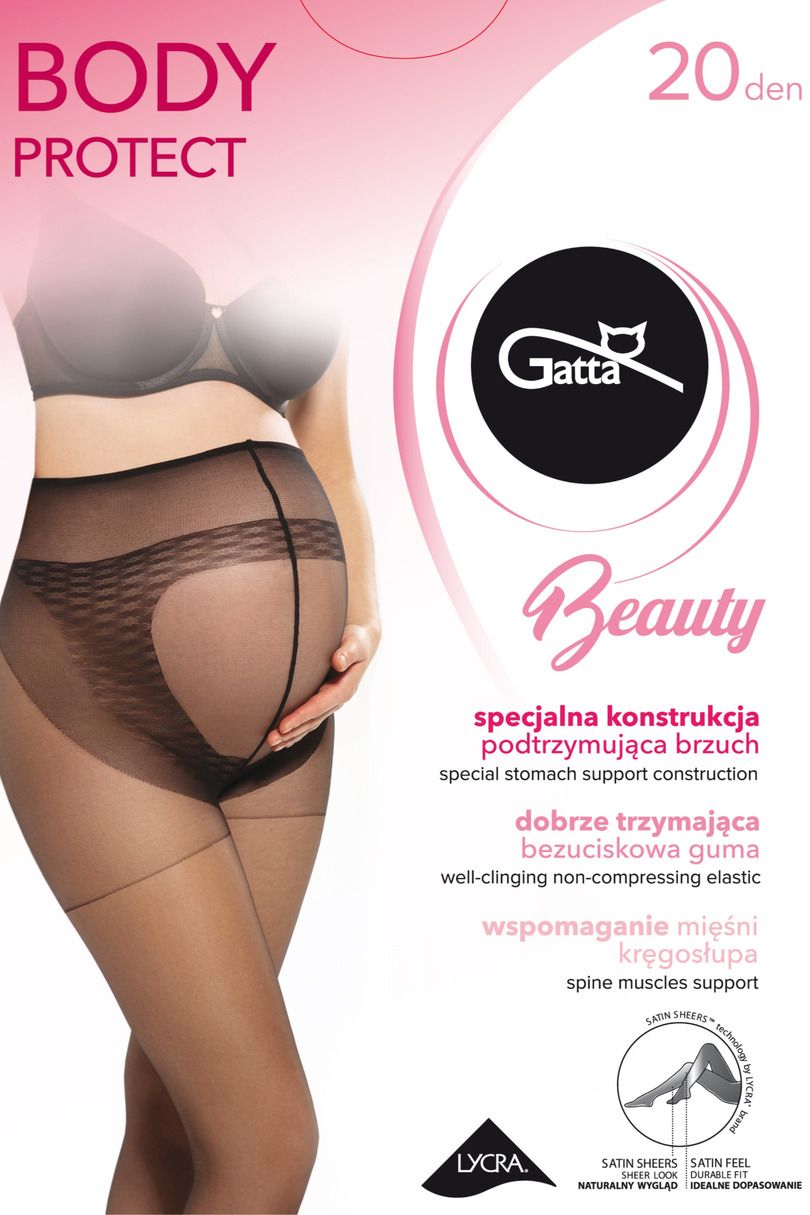Колготки для вагітних 20 DEN Gatta Body protect nero
