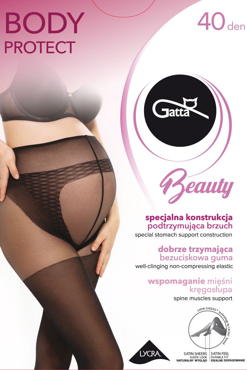 Колготки для вагітних 40 DEN Gatta Body protect beige