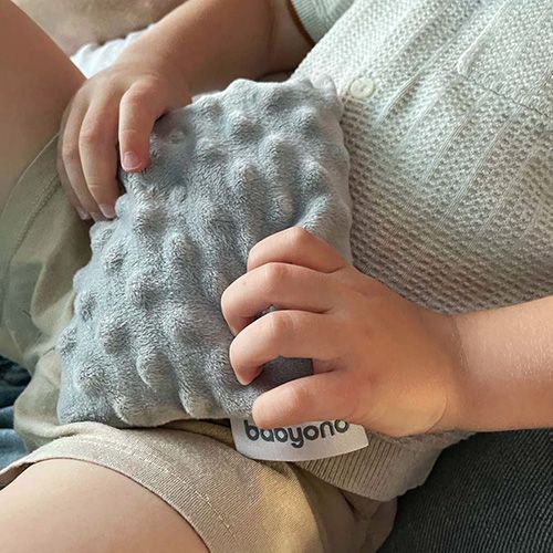 Антиколікова грілка Baby ono p кісточок вишні термофор сіра