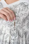 Сарафан Amelie молочний з чорним принтом