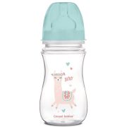 Canpol babies Пляшка антиколікова з широким отвором 240 мл зелена лама