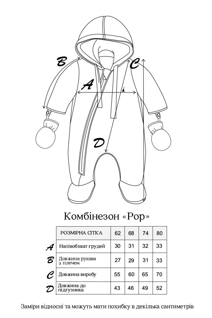 Демісезонний комбинезон Pop хакі