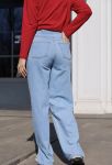 Джинси для вагітних Straight Split блакитні