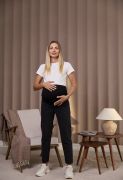 Джинси для вагітних mom fit Monton чорний