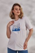 Футболка для вагітних та годуючих Clouds