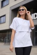 Футболка для вагітних та годування Osaka біла