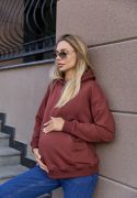 Худі для вагітних та годування Chelm шоколадний