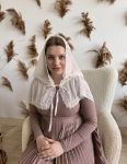 Палантин "Свята мить" молоко та білий