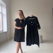 Комплект в пологовий трійка чорний