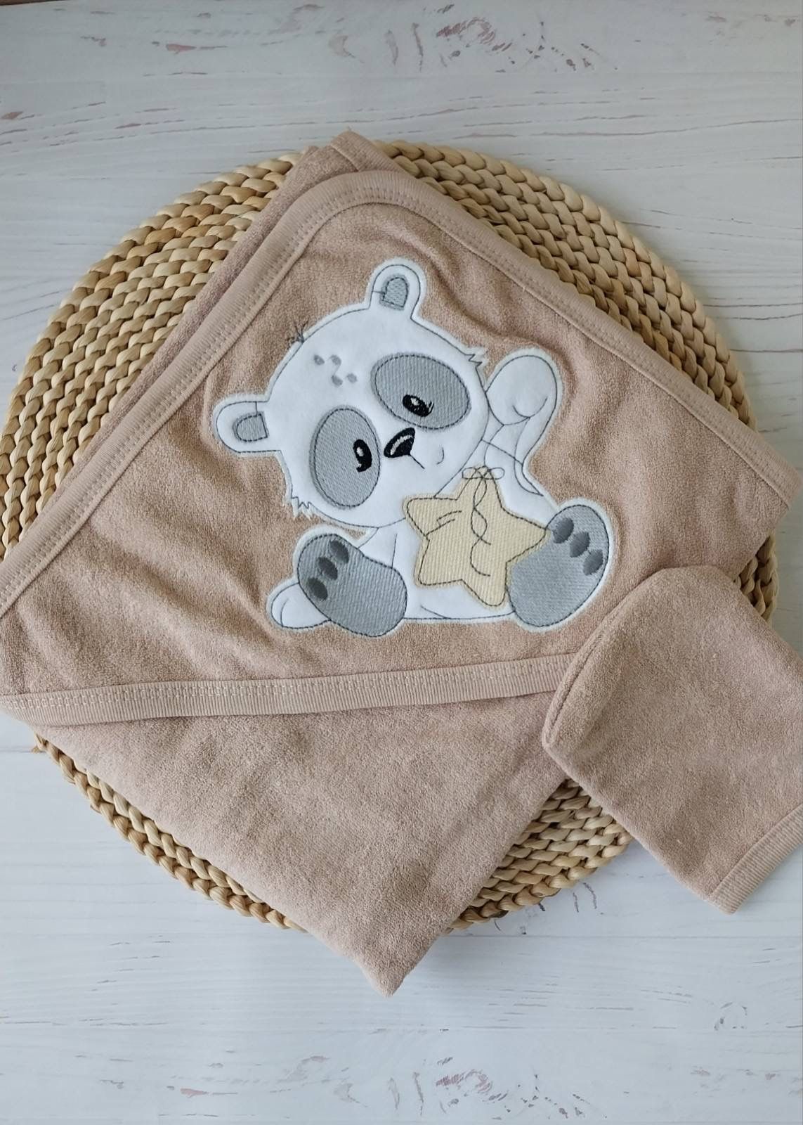 Рушник для немовлят Baby Shez бежевий ведмідь