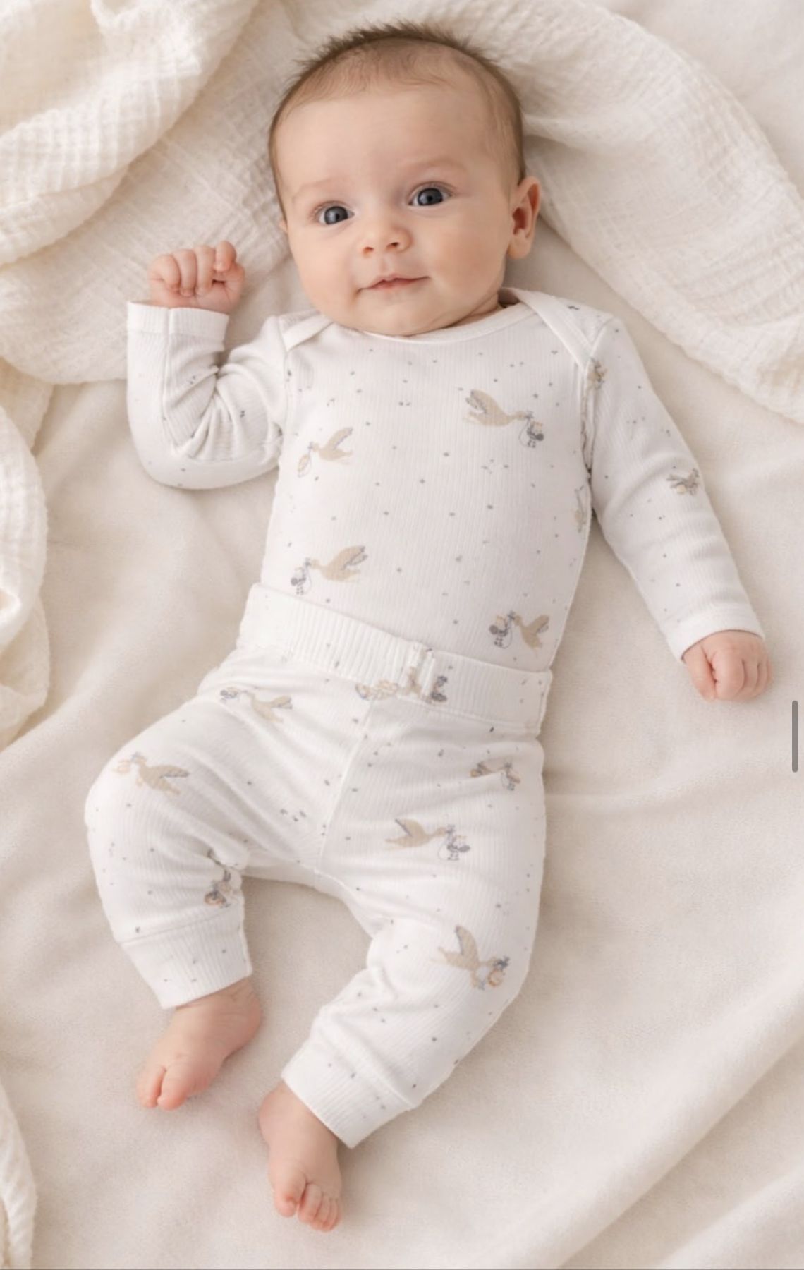 Комплект для немовлят  Лелеки з відкритою ніжкою