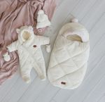 Конверт-кокон зимовий Baby молочний