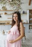 Нічна сорочка в пологовий Amelie рожева