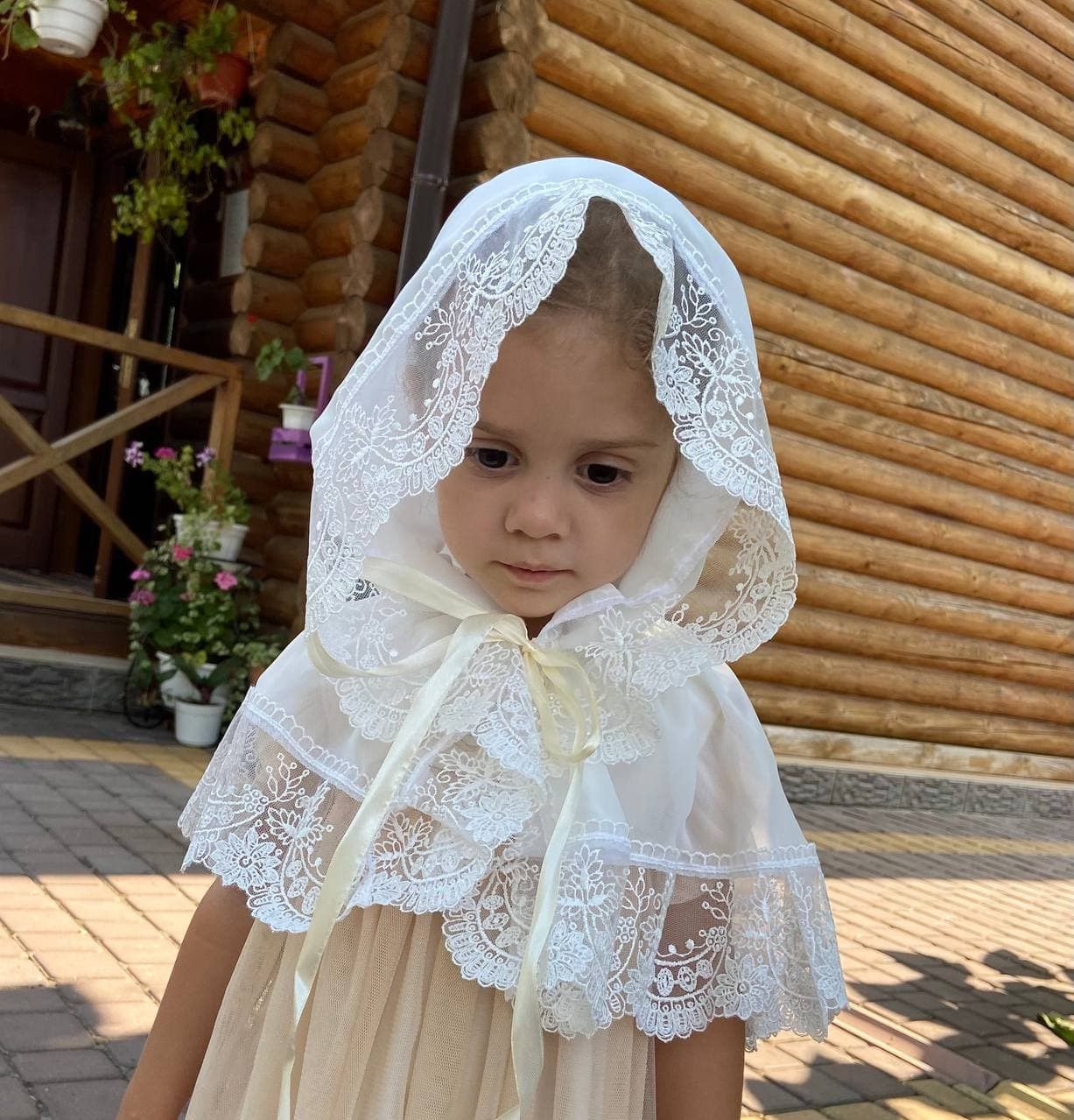 Палантин (платок) в храм детский "Світлинка"