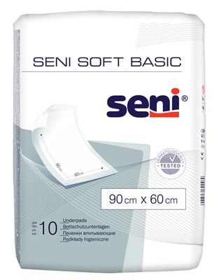Пелюшки гігієничні Seni Soft Basic 90х60 см, 10 штук