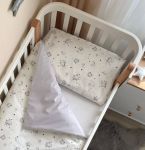 Змінний комплект постільної білизни Happy night Галактика сірий