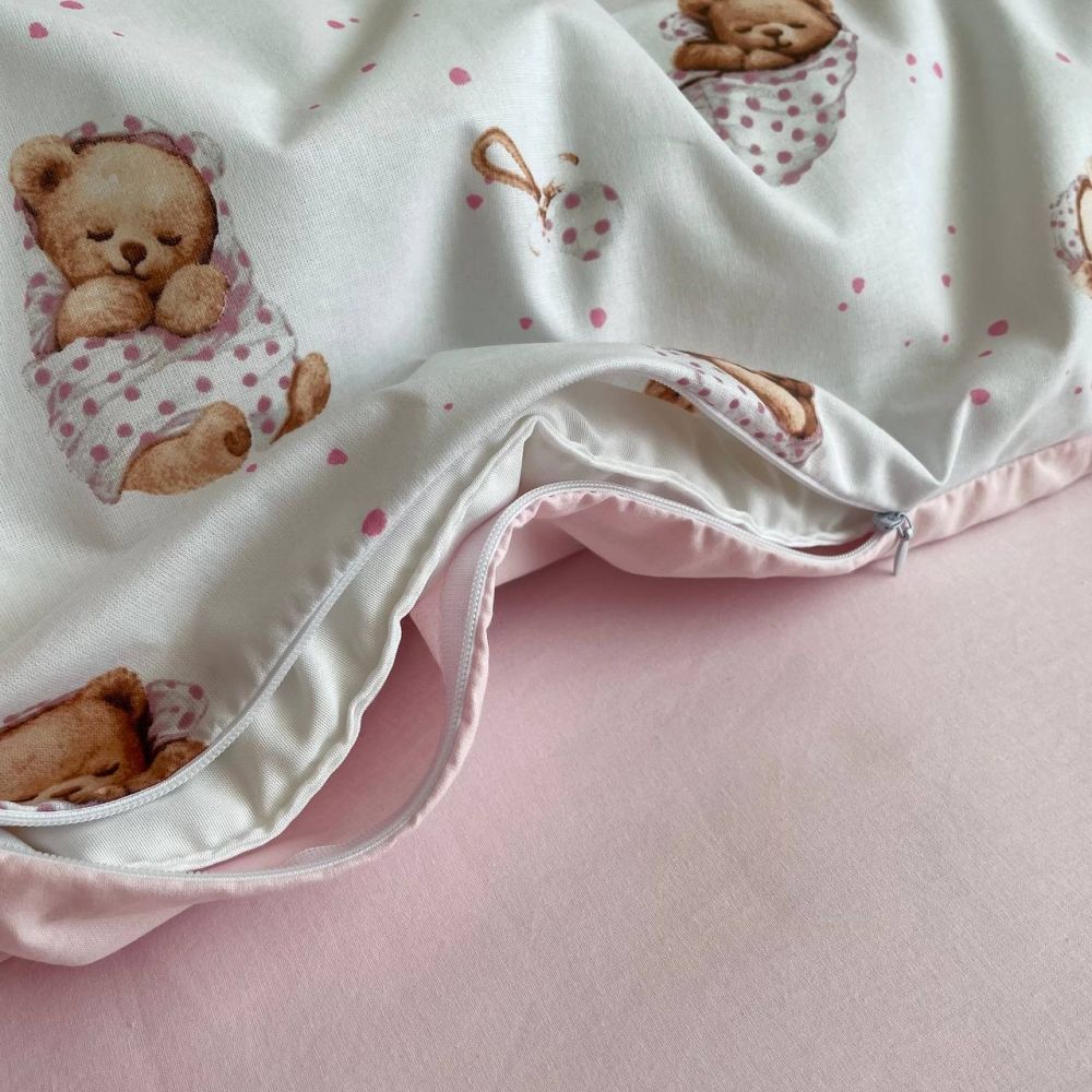 Змінний комплект постільної білизни Baby mix Ведмедик рожевий