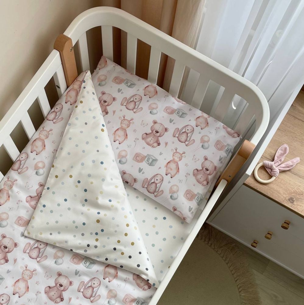 Змінний комплект постільної білизни Baby mix мякі іграшки