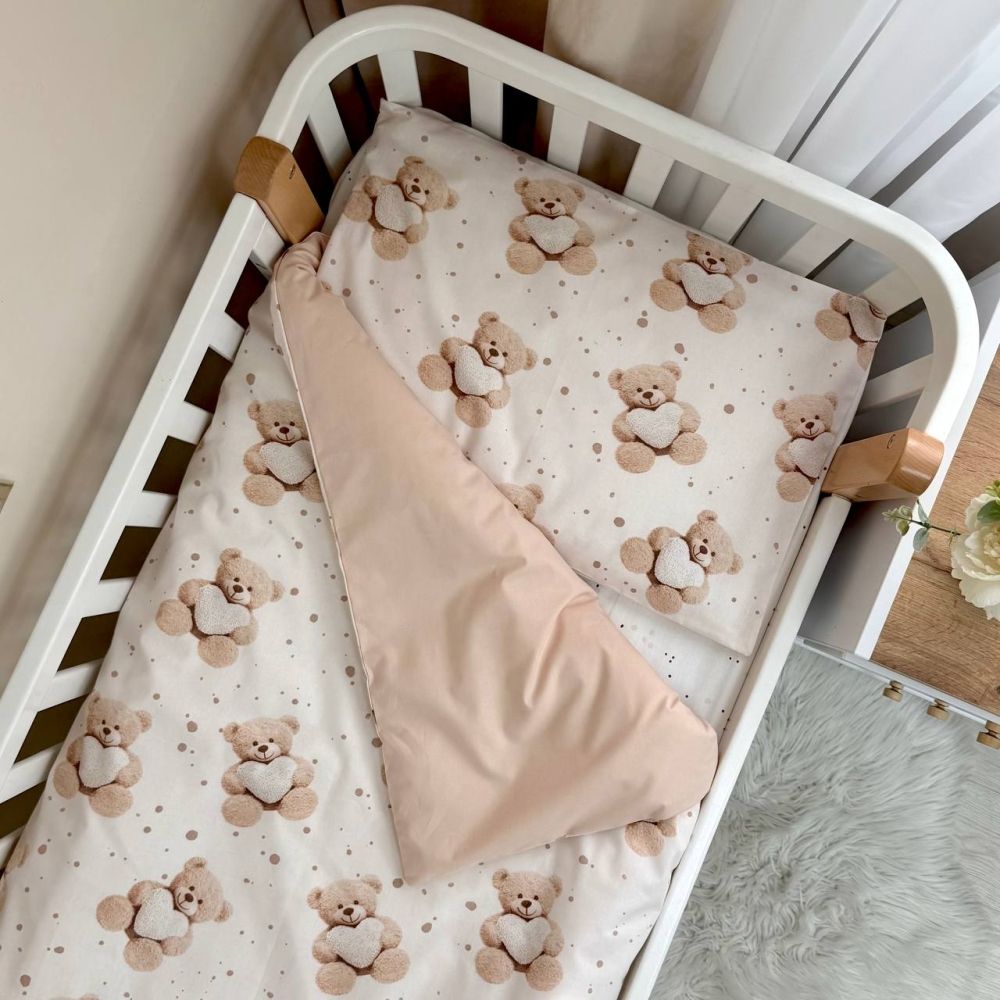 Змінний комплект постільної білизни Baby mix Ведмедик з сердечком