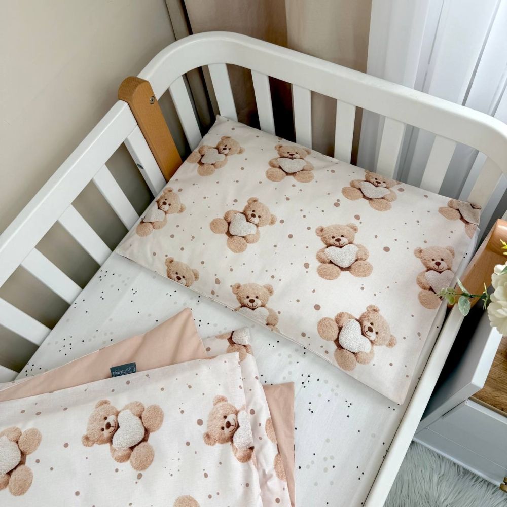Змінний комплект постільної білизни Baby mix Ведмедик з сердечком