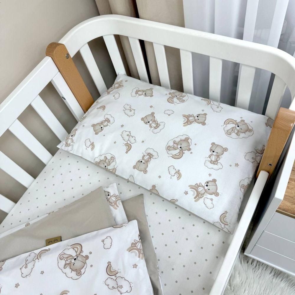 Змінний комплект постільної білизни Baby mix Ведмедик на веселці