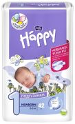 Підгузки на липучках Bella Baby Happy Newborn 1 (2-5 кг), 42 шт