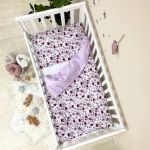 Змінний комплект постільної білизни Baby mix Лила квіти