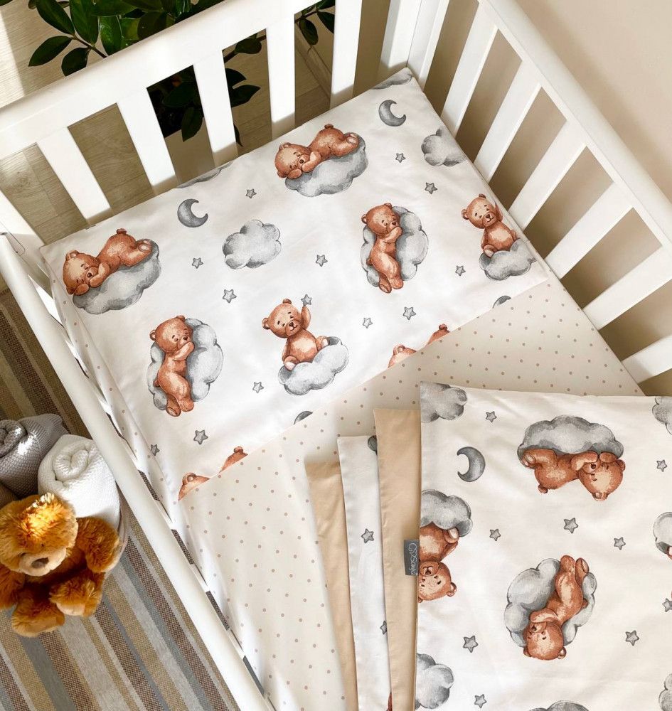 Змінний комплект постільної білизни Baby mix Тедді бежевий