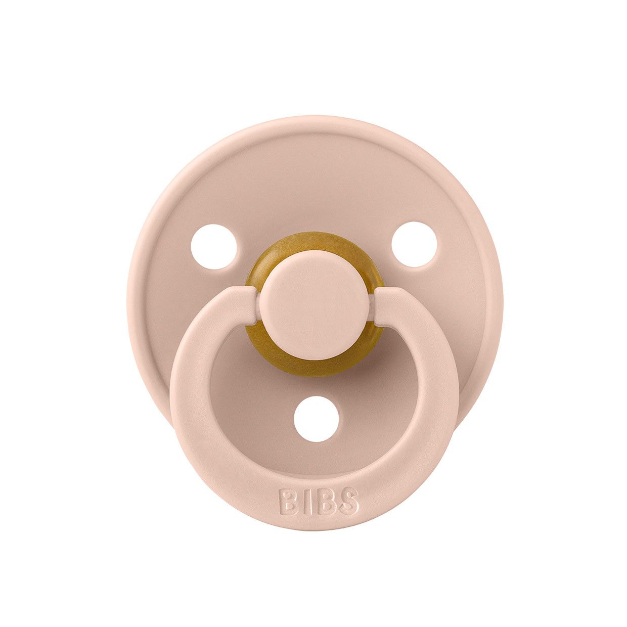 Соска пустушка BIBS Colour Latex Round (кругла) – Blush