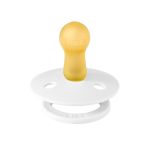 Соска пустушка BIBS Colour Latex Round (кругла) – White