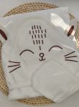 Рушник для немовлят Baby Shez котик білий